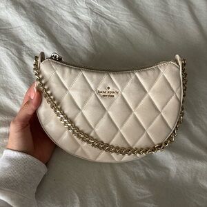 Kate Spade Ivory Quilted Shoulder Bag